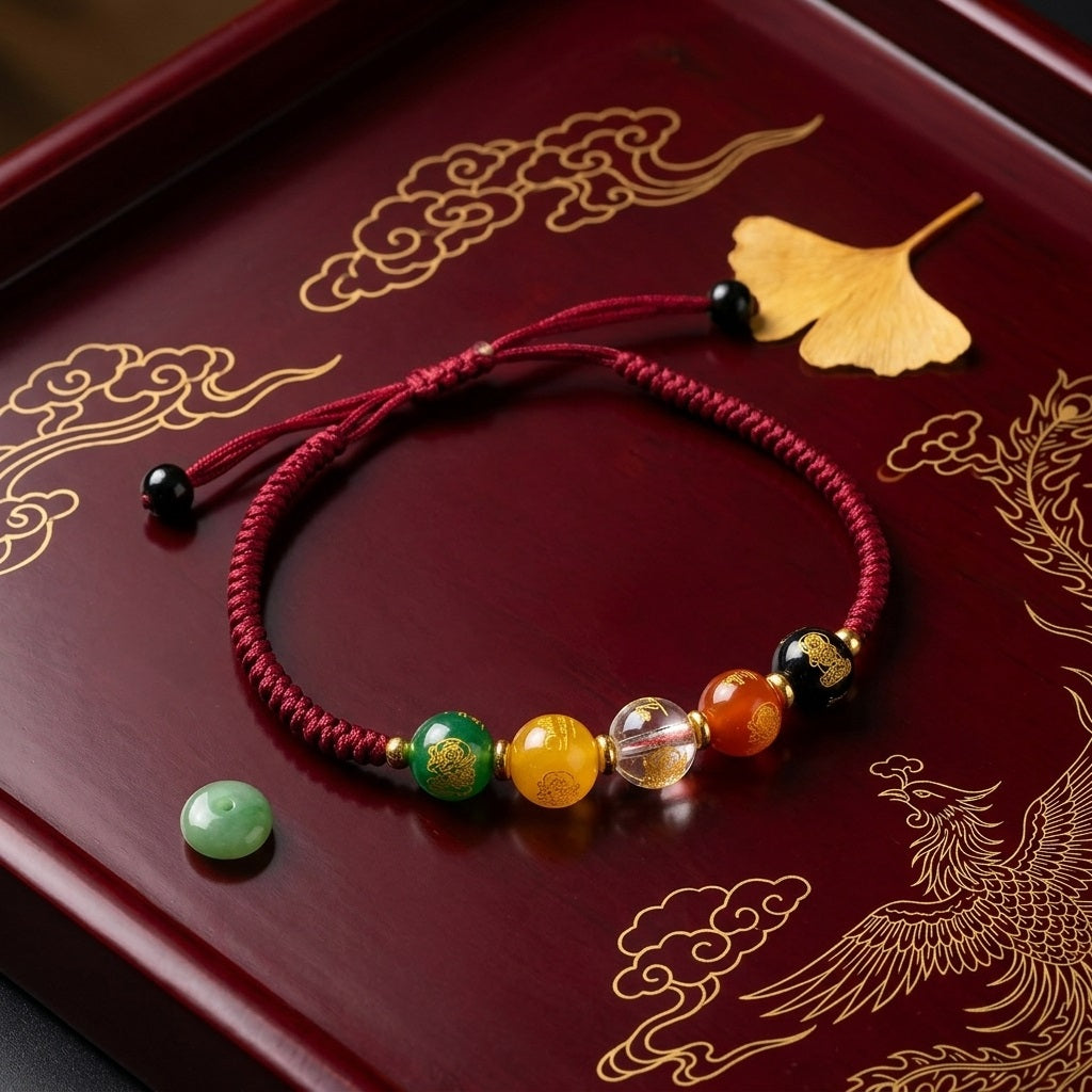 GalaxGrace Five-way God of Wealth Bracelet Zodiac Year Best Gift 3