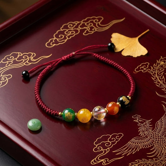 GalaxGrace Five-way God of Wealth Bracelet Zodiac Year Best Gift 3