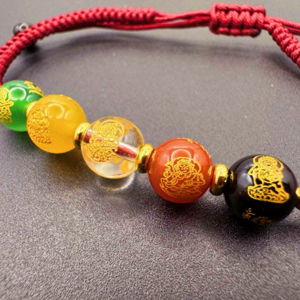 GalaxGrace Five-way God of Wealth Bracelet Zodiac Year