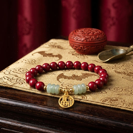 GalaxGrace Fortune Lucky Cinnabar Bracelet Zodiac Year Best Gift