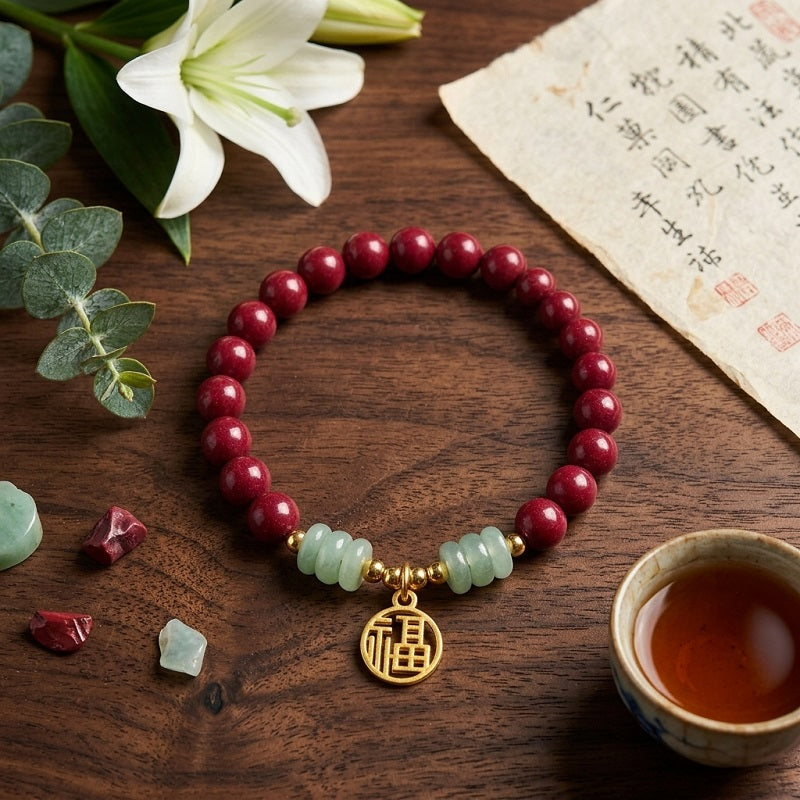 GalaxGrace Fortune Lucky Cinnabar Bracelet Zodiac Year Best Gift 1
