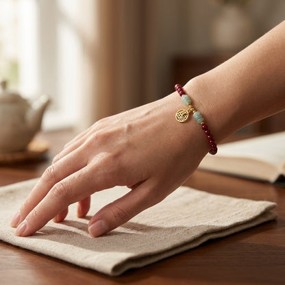 GalaxGrace Fortune Lucky Cinnabar Bracelet Zodiac Year Best Gift 5