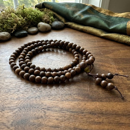 GalaxGrace Golden Sandalwood 108 Buddha Beads Bracelet Best Gift 1