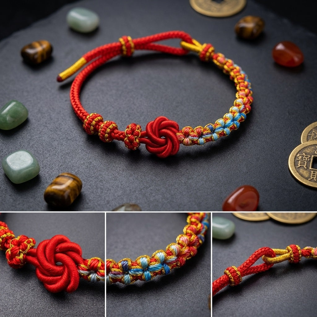 GalaxGrace Mandala Peach Blossom Knot Peace and Joy Bracelet Best Gift 1