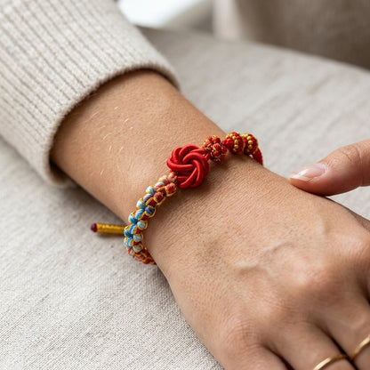 GalaxGrace Mandala Peach Blossom Knot Peace and Joy Bracelet Best Gift 6