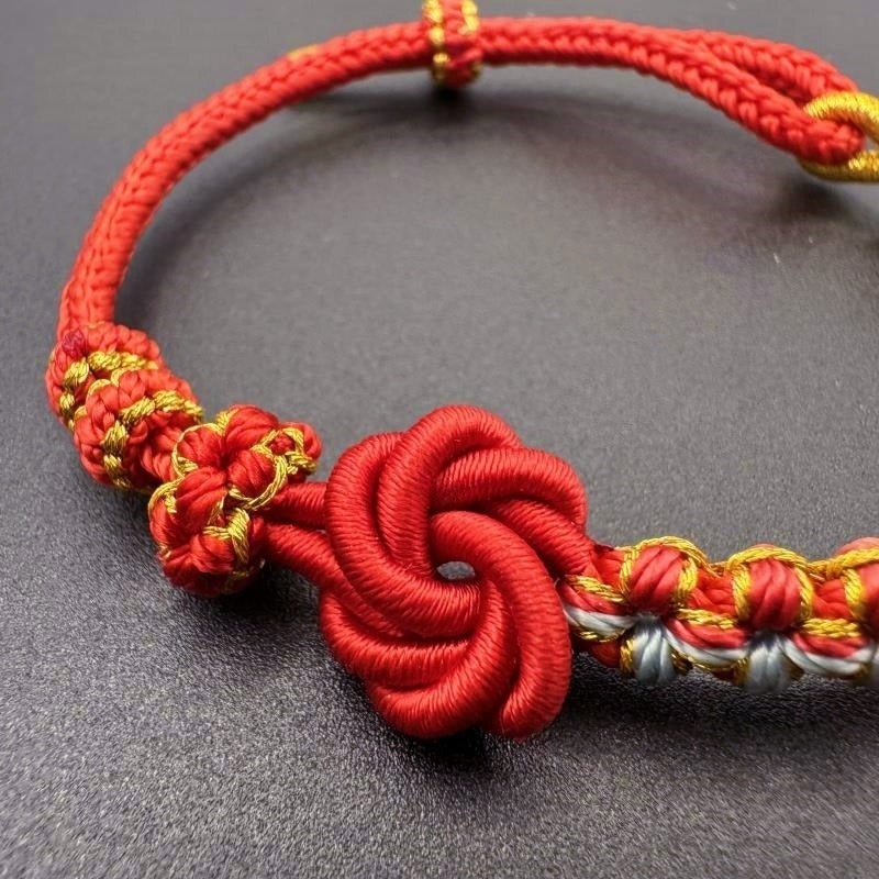 GalaxGrace Mandala Peach Blossom Knot Peace and Joy Bracelet