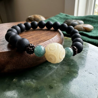 GalaxGrace_Medicinal_Cypress_Bodhi_Root_Buddha_Bead_Bracelet Best Gift 2