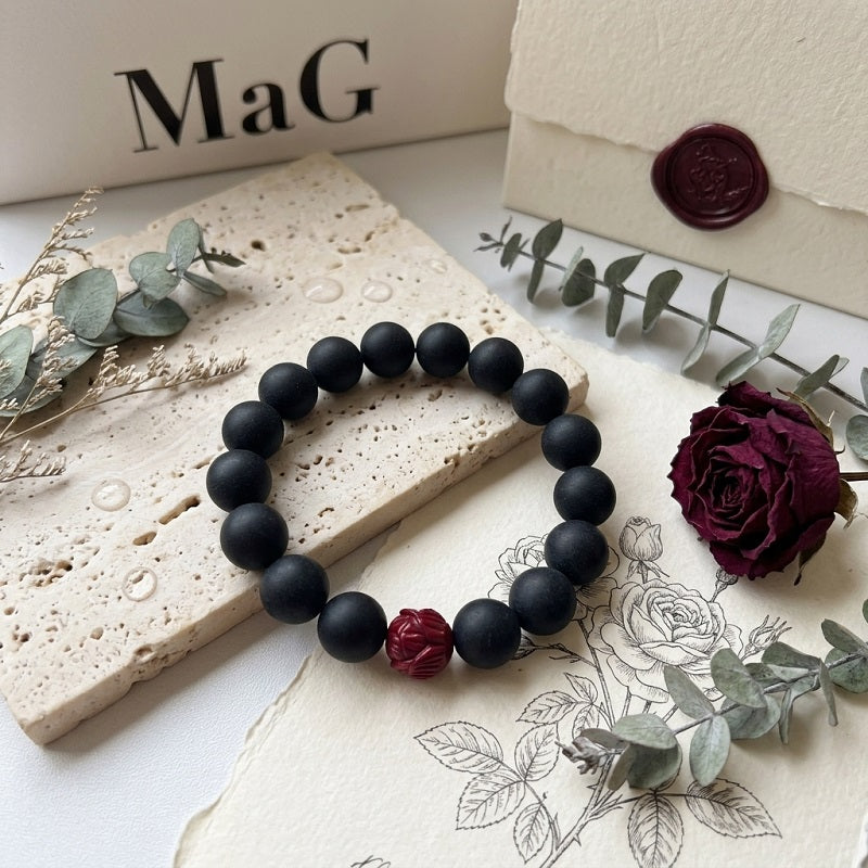 GalaxGrace Medicinal Cypress Cinnabar Lotus Meditation Bracelet Best Gift 2