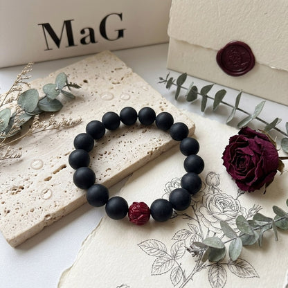 GalaxGrace Medicinal Cypress Cinnabar Lotus Meditation Bracelet Best Gift 2