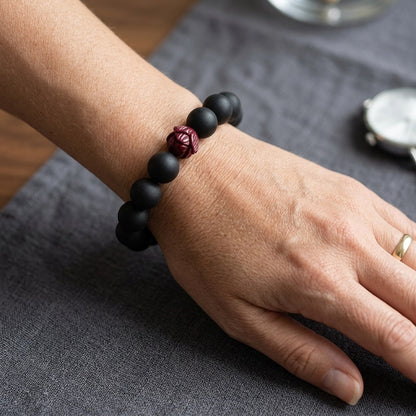 GalaxGrace Medicinal Cypress Cinnabar Lotus Meditation Bracelet Best Gift 4