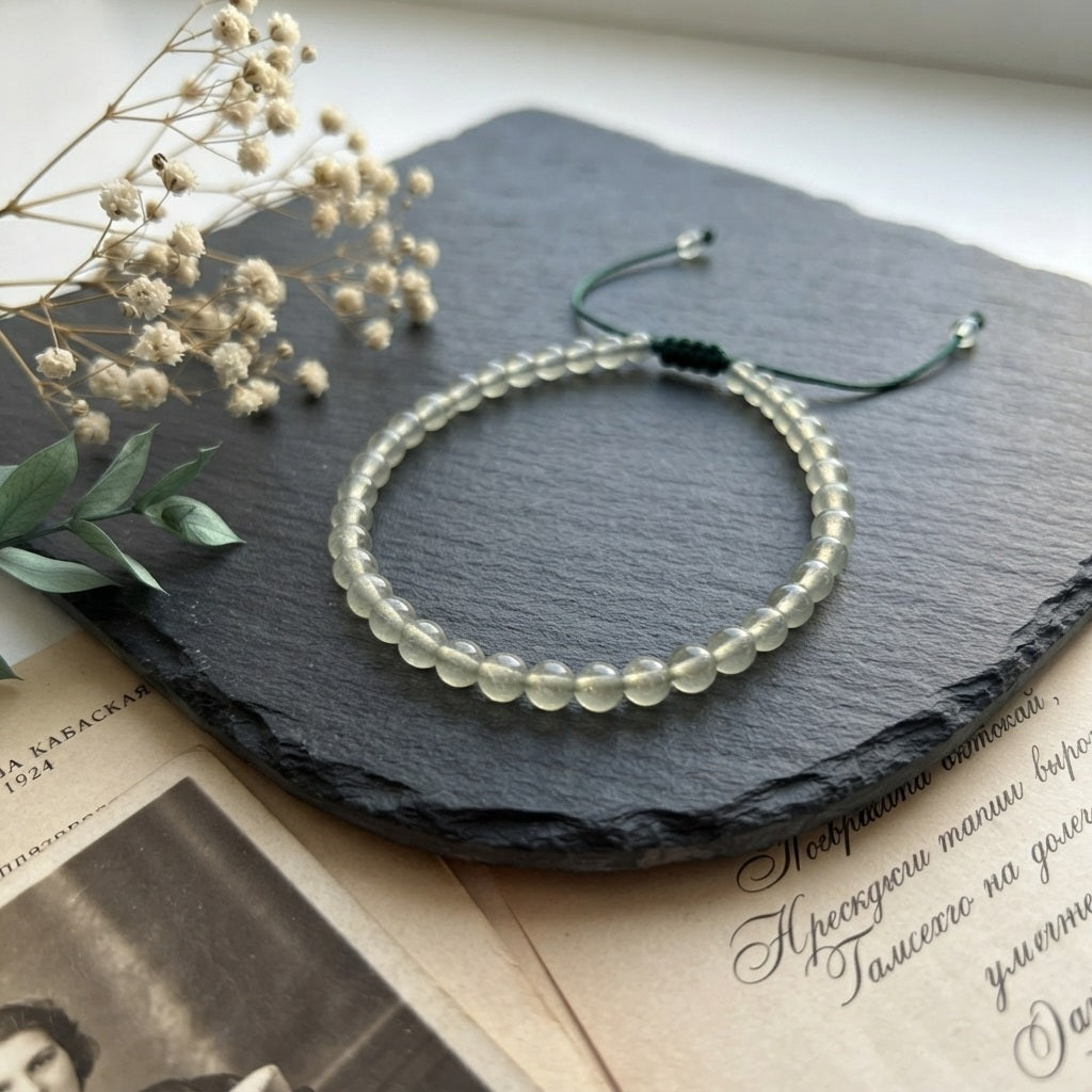 GalaxGrace Mini Natural Vintage Grape Jade Bracelet Extremely Thin Best Gift 1