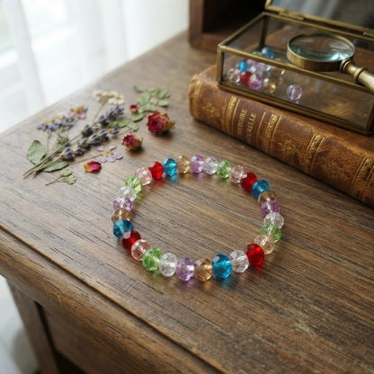 GalaxGrace Simple Stylish Rainbow Beaded Bracelet Best Gift 1