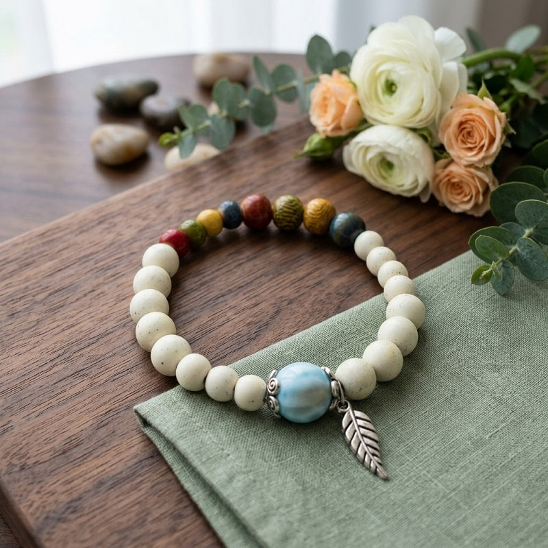 GalaxGrace Simple Versatile Chinese Style Retro Porcelain Bracelet Best Gift 1