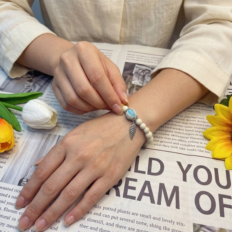 GalaxGrace Simple Versatile Chinese Style Retro Porcelain Bracelet Best Gift 4