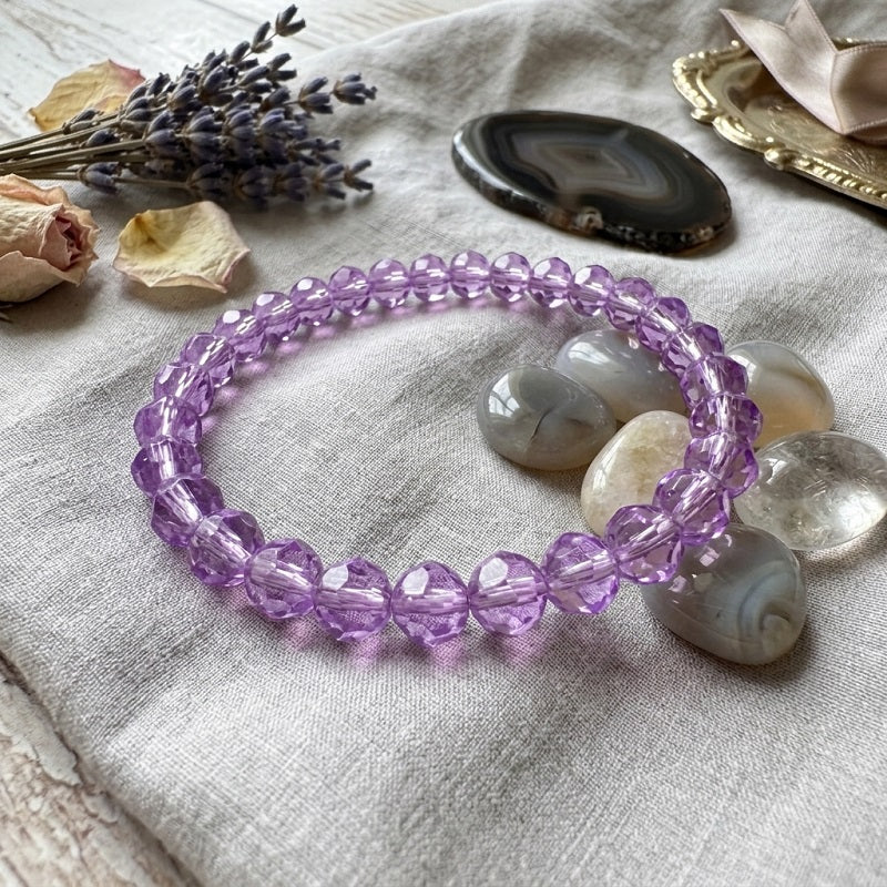 GalaxGrace Simple fashionable purple beads Bracelet Best Gift 2