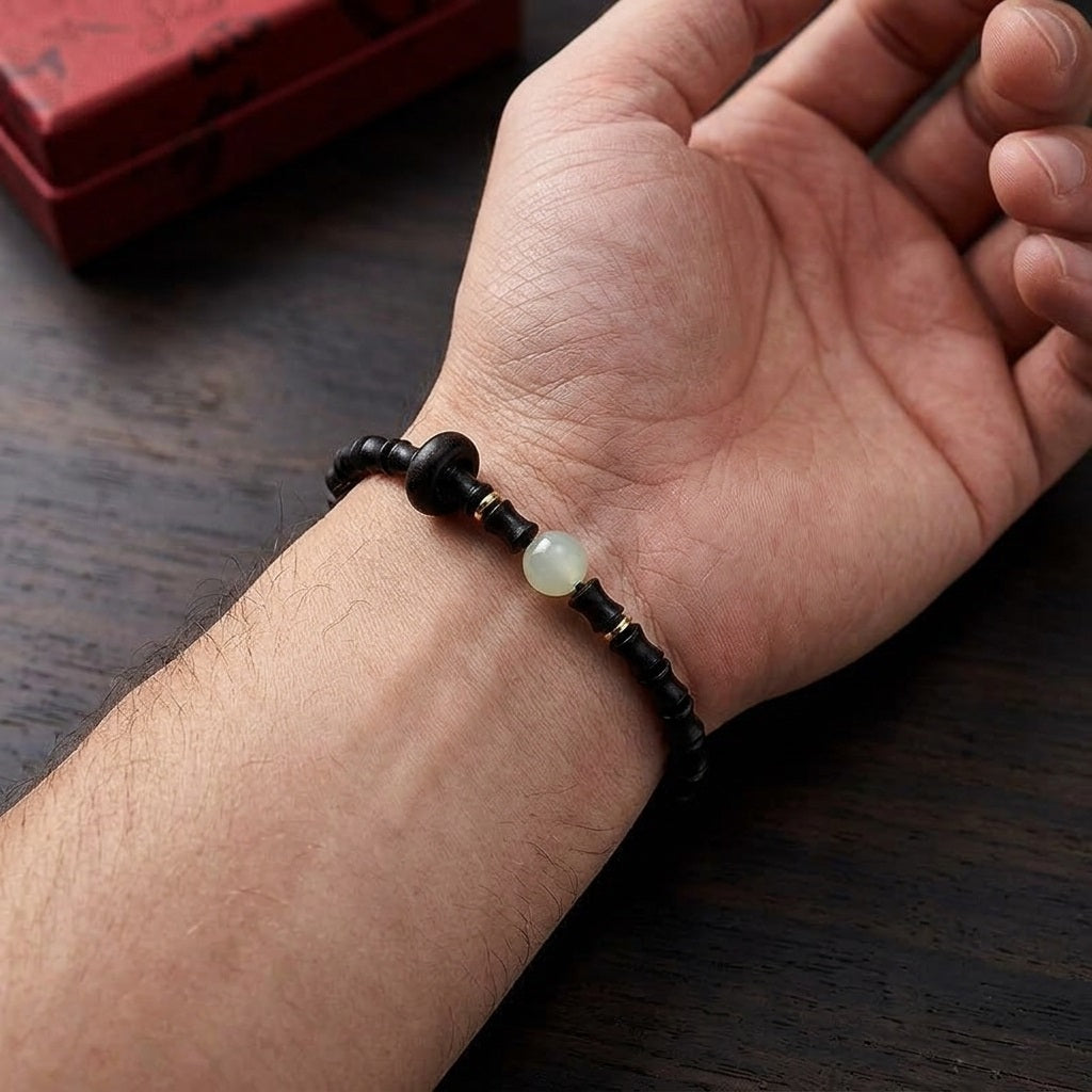 GalaxGrace Steady Rise Bamboo Black Sandalwood Bracelet Best Gift 5