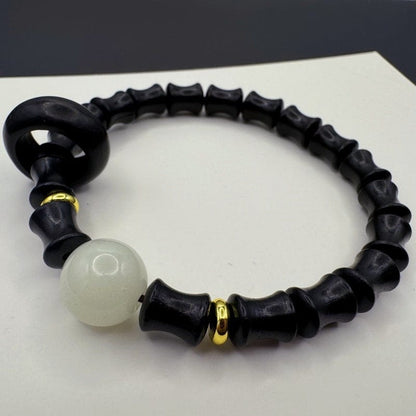 Steady Rise Bamboo Sandalwood Bracelet - GalaxGrace Bestgift