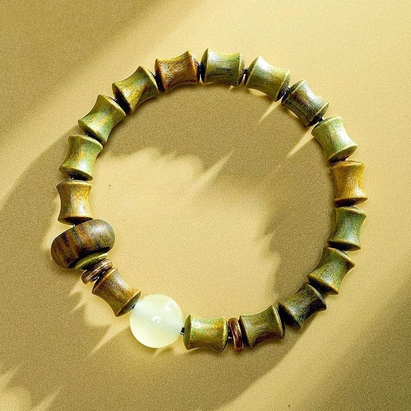 Steady Rise Bamboo Sandalwood Bracelet - GalaxGrace Bestgift