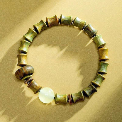 Steady Rise Bamboo Sandalwood Bracelet - GalaxGrace Bestgift
