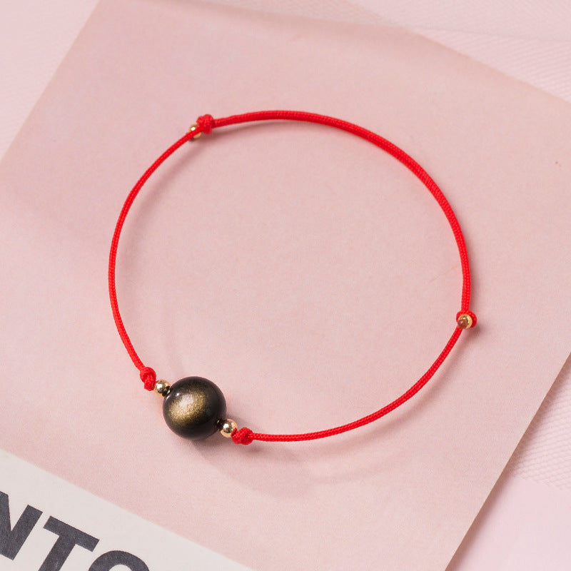 Crystal Bead Simple Lucky Bracelet - GalaxGrace Bestgift