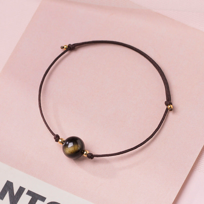 Crystal Bead Simple Lucky Bracelet - GalaxGrace Bestgift