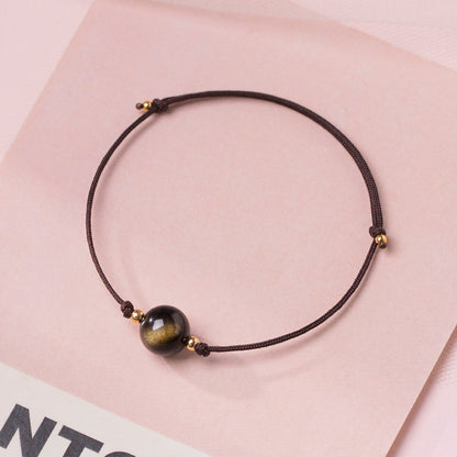 Crystal Bead Simple Lucky Bracelet - GalaxGrace Bestgift