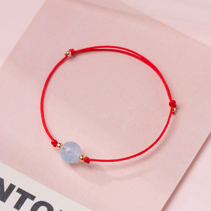 Crystal Bead Simple Lucky Bracelet - GalaxGrace