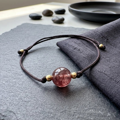 GalaxGrace Strawberry Crystal Black String Best Gift 2