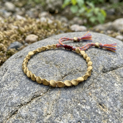 GalaxGrace Tibetan Hand-woven Copper Bead Bracelet Best Gift 1