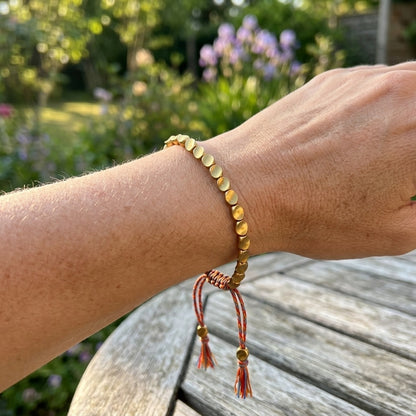 GalaxGrace Tibetan Hand-woven Copper Bead Bracelet Best Gift 6