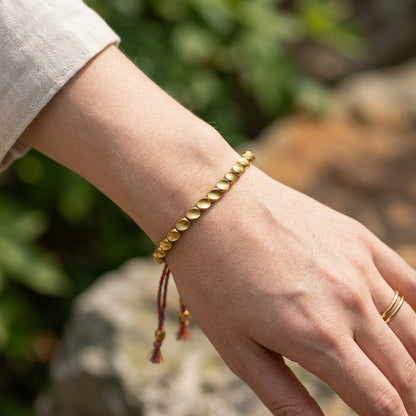 GalaxGrace Tibetan Hand-woven Copper Bead Bracelet Best Gift 7