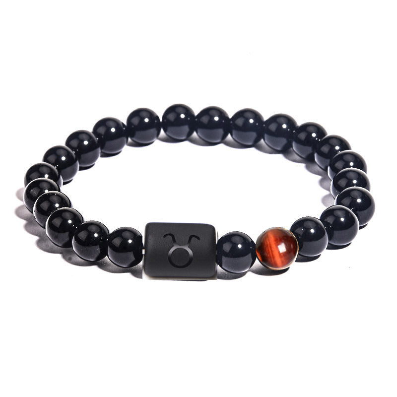 GalaxGrace Twelve Constellations Agate Bead Bracelet_Taurus_1