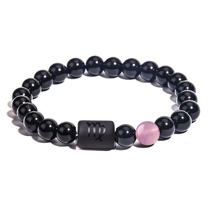 GalaxGrace Twelve Constellations Agate Bead Bracelet_Virgo_1