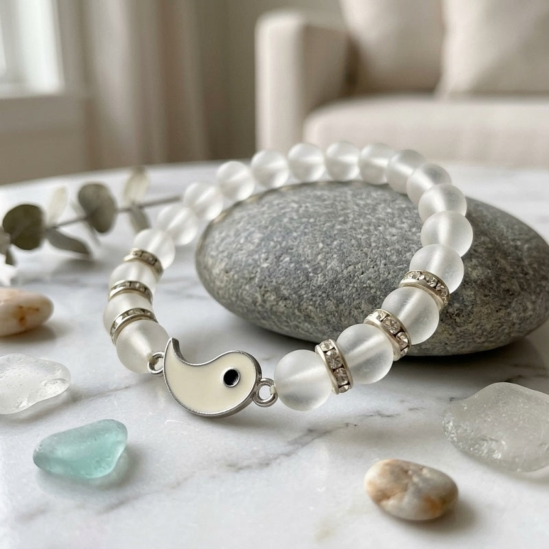 GalaxGrace Volcanic Stone White Pine Couple Bracelets Best Gift 3