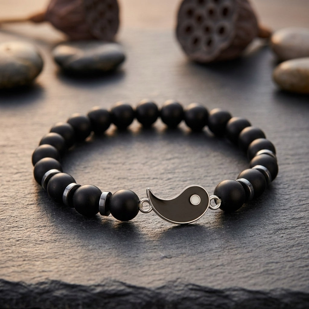 GalaxGrace Volcanic Stone White Pine Couple Bracelets Best Gift 5