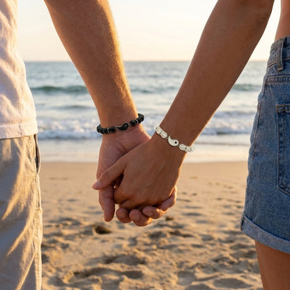 GalaxGrace Volcanic Stone White Pine Couple Bracelets Best Gift 9