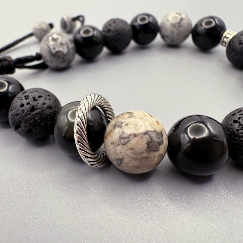 Volcanic Stone Energy Bracelet - GalaxGrace Bestgift