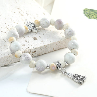 GalaxGrace Chinese Kiln - changed Autumn Farewell Porcelain Bracelet Bestgift